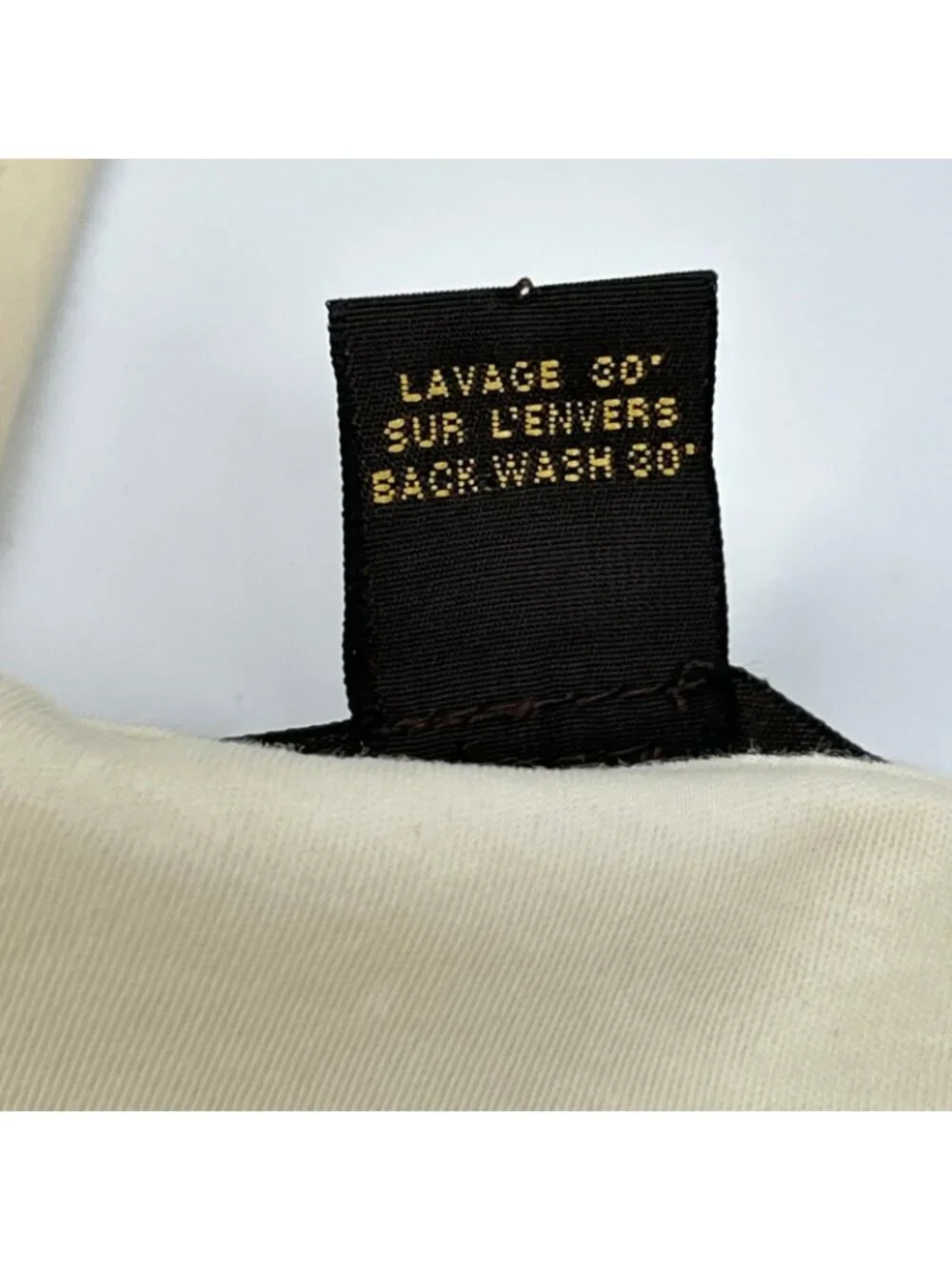 Louis Vuitton Ivory Ribbon Cotton Short Sleeve